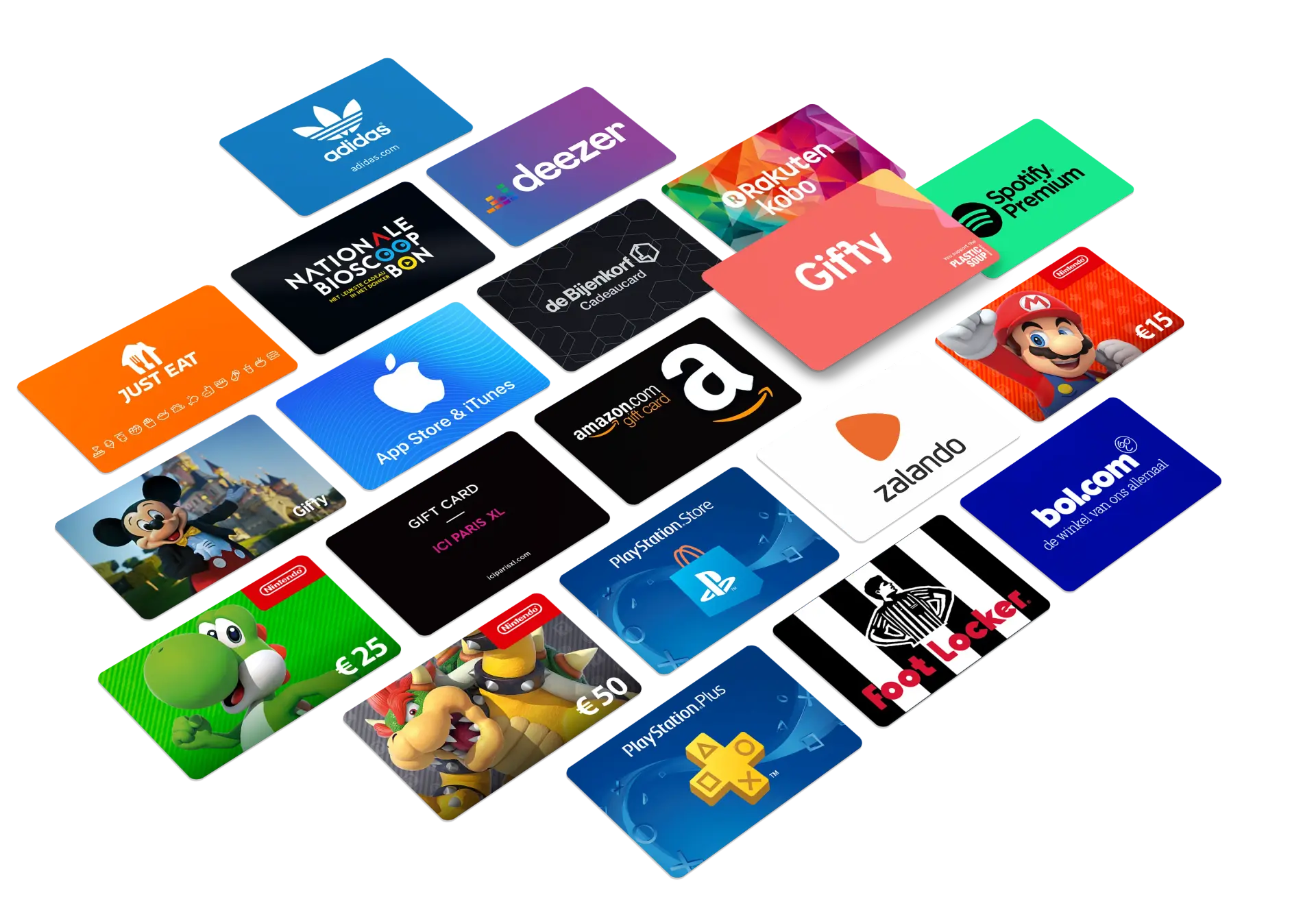 Gift cards preview